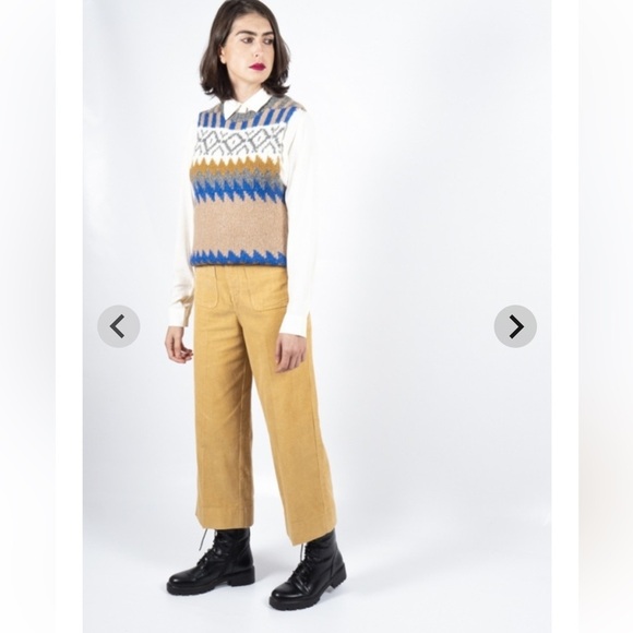 Ichi Wool Blend Knit Sweater Vest Size XS - Picture 2 of 12